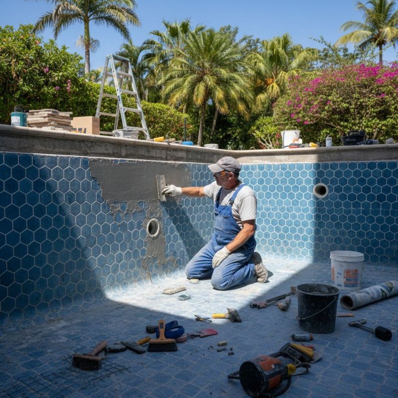 Local Pool Coping Repair pros at work