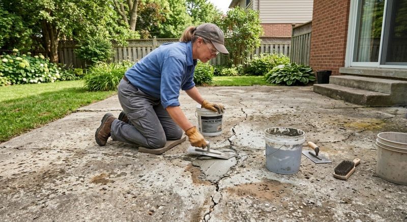 Cement Patio Repair in Des Moines, IA