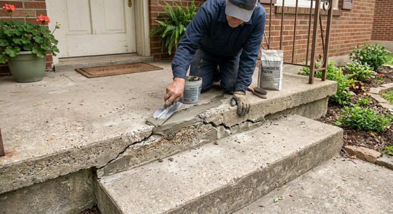 Concrete Porch Repair in Des Moines, IA