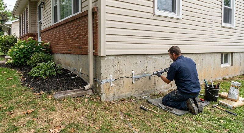 Foundation Crack Sealing in Columbus, OH